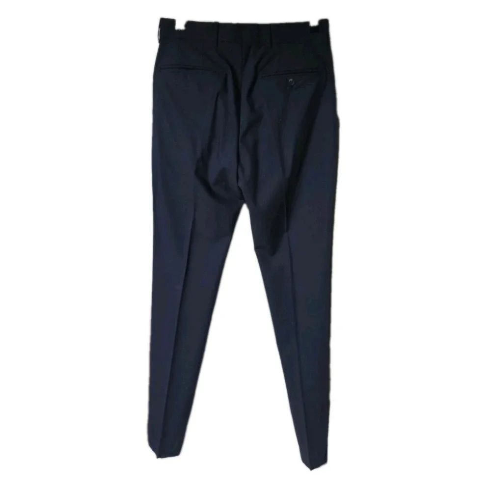 Louis Vuitton Rare Uniform Mens Navy Slim Unhemmed Trousers Size EU 44/US 28 NWT